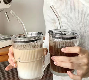 Glass coffee tumbler