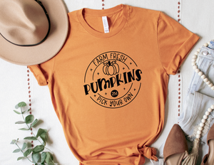 Farm fresh pumpkins tee