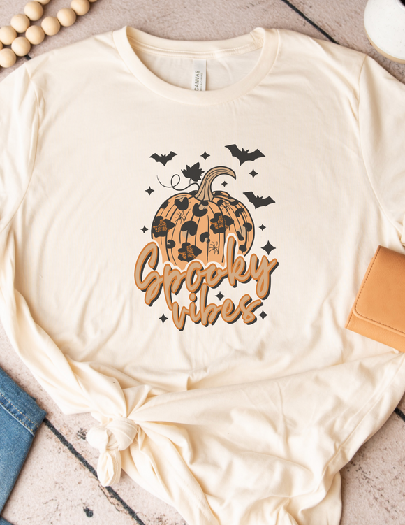 Spooky vibes pumpkin tee