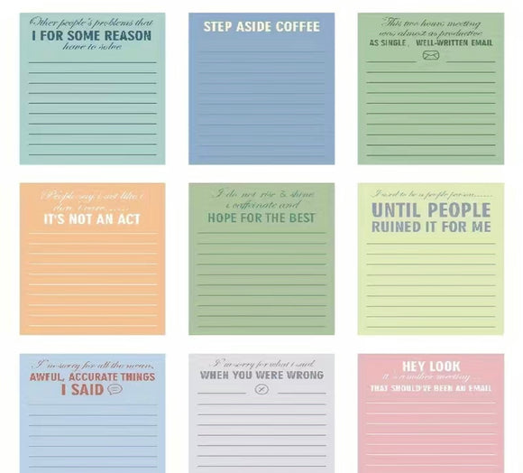 Funny notepads