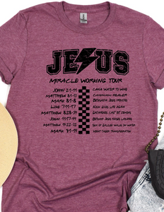 Jesus miracle tour tee