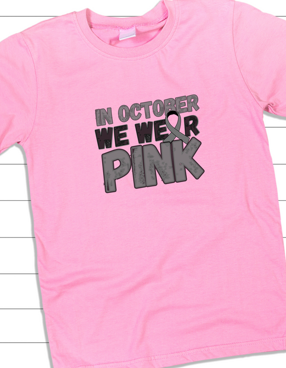 October pink tee