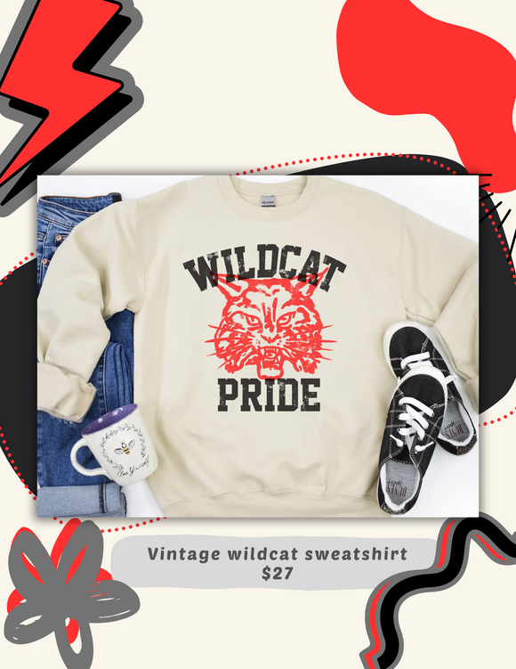 Vintage wildcat sweatshirt