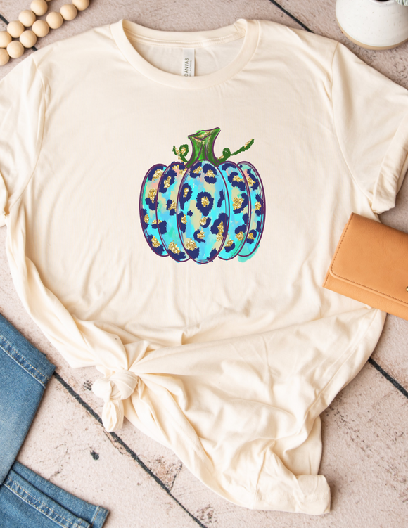 Blue pumpkin tee