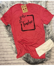 Cheetah teacher tee