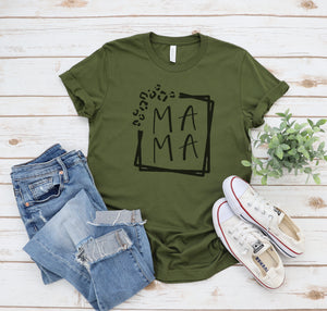 Mama leopard tee