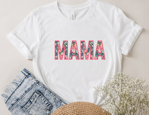 Mama floral tee